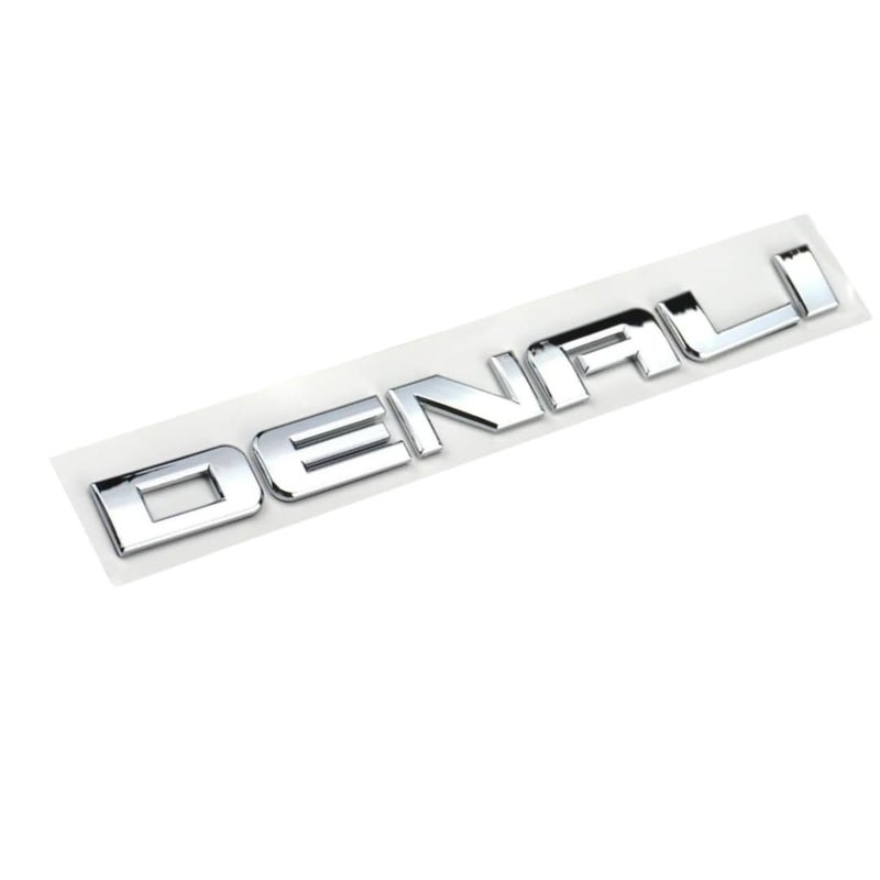 Denali 1PC Nameplate Emblem HD Badge for GMC Yukon  Sierra 20072020 Models  Genuine Replacement Emblem  Chrome Finish